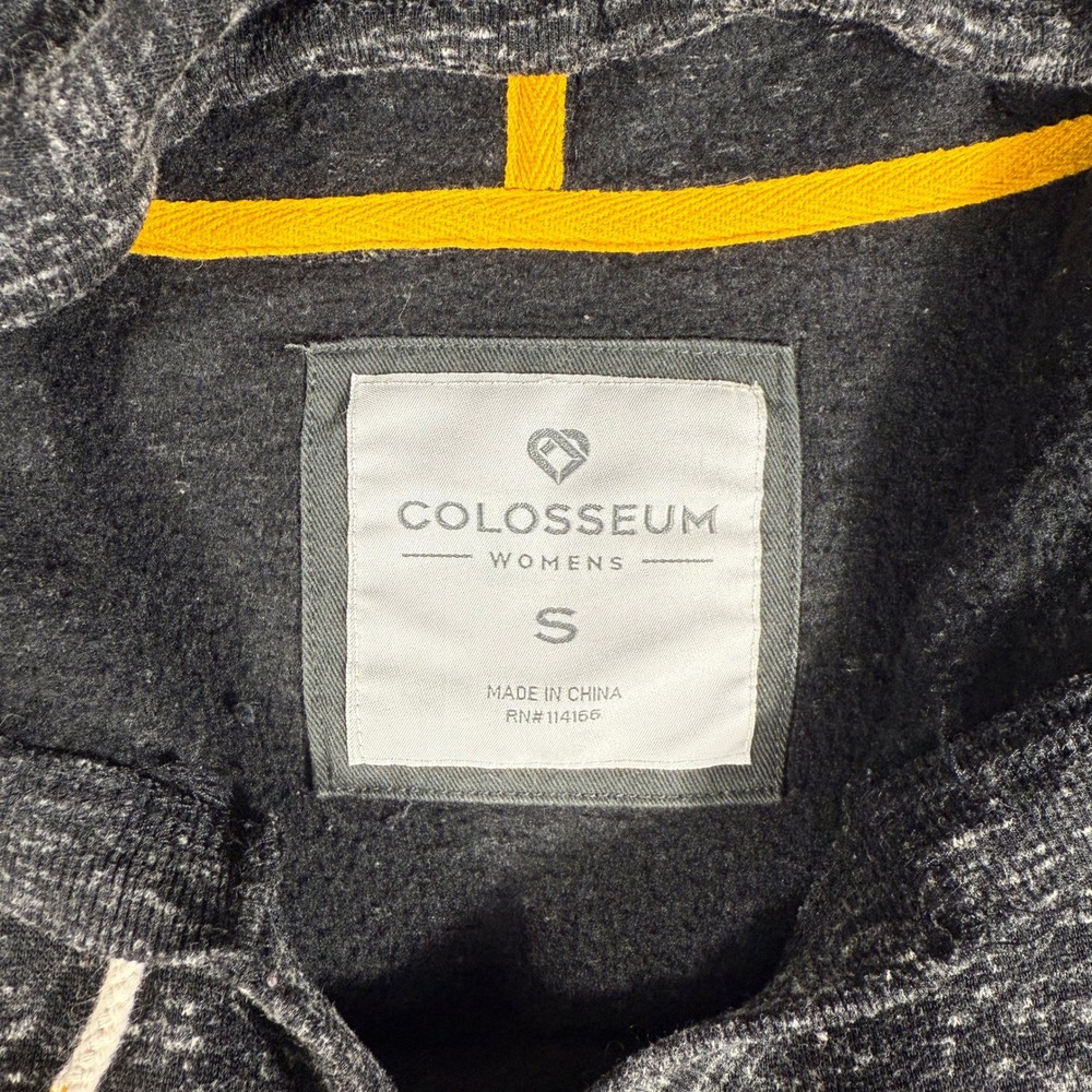 Colosseum Iowa Hawkeyes Hoodie Womens Small Black/Gray Lightweight University - Picture 4 of 8
